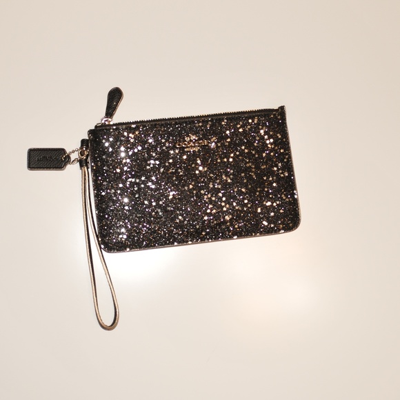 Coach Boxed Star Glitter Corner Zip Wristlet 5104 - Picture 3 of 9